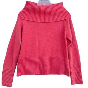Maurices Angora Blend Cowl Turtle Neck Sweater Pink Sparkly Women Size XX Large